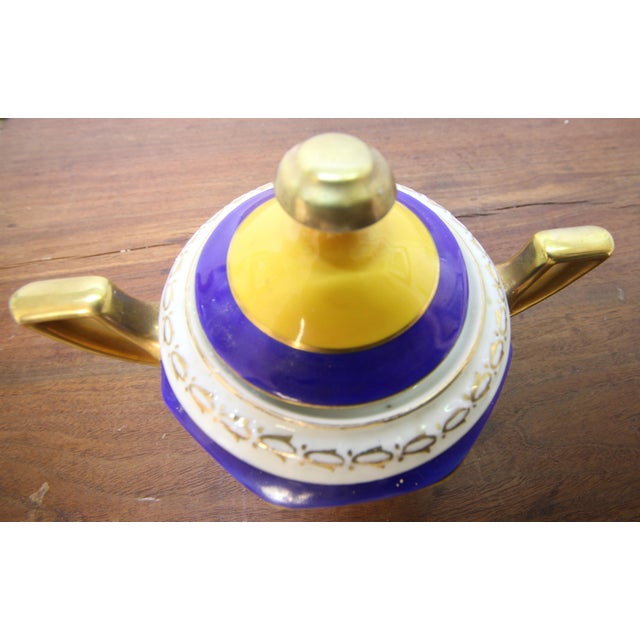Czech Palt Gilt Porcelain Classical Scene Covered 1930s Sugar Bowl For Sale - Image 17 of 17