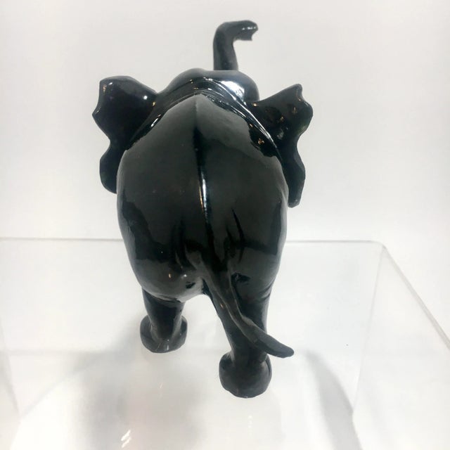 Nephrite Jade Carved Elephant Miniature Sculpture For Sale - Image 11 of 12
