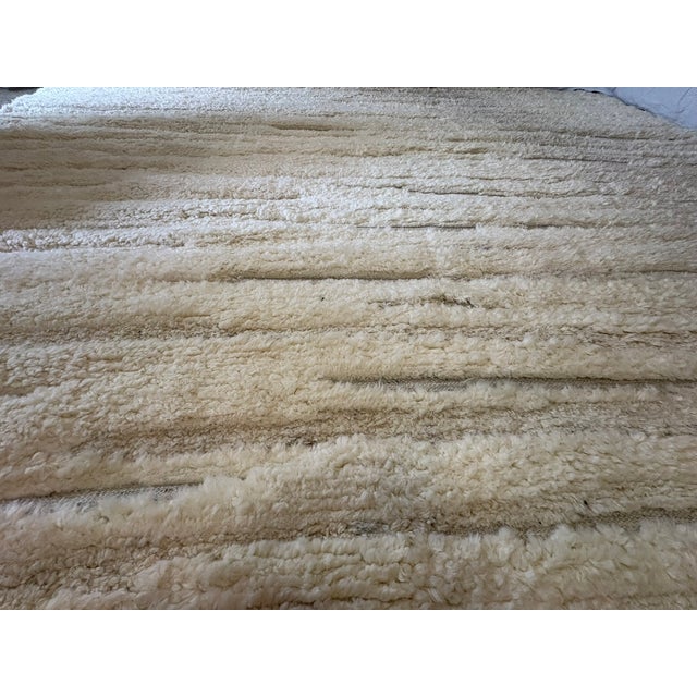 Rh Eli Wool Rug – 12' × 15' Natural | Hand-Knotted New Zealand Wool | Moroccan-Inspired Contemporary Design For Sale - Image 16 of 18