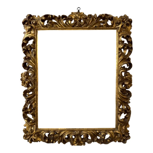 Carved and Gilded Wooden Frame, Bologna, Italy, 17th Century For Sale