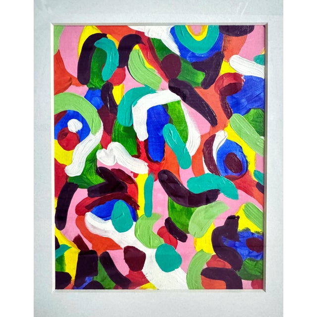Original work on paper, white matte, and wood frame. Acrylic sealed with a matte varnish. Certificate of authenticity...