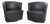Ishino Swivel Lounge Chairs in Anthracite Leather from Walter Knoll / Wilhelm Knoll, Set of 2 For Sale