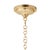 Brass Regina Andrew Roxie Fluted Glass Pendant, Natural Brass For Sale - Image 8 of 9