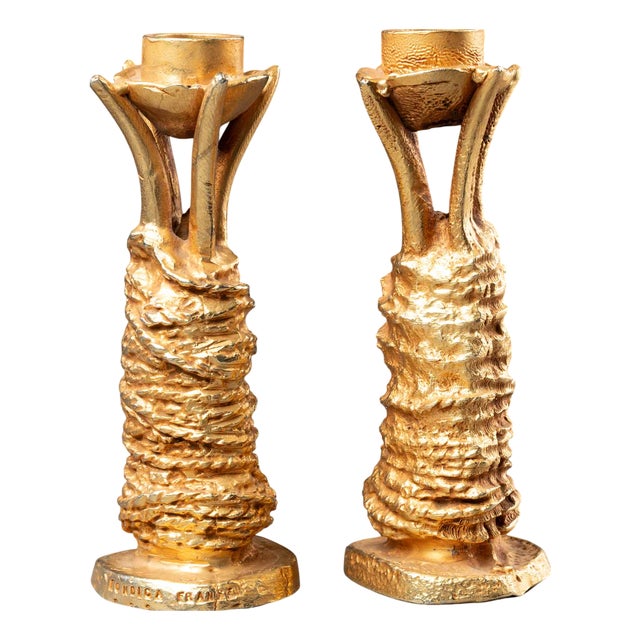 Sculptural Candlesticks by Pierre Casenove for Fondica, 1990s, Set of 2 For Sale