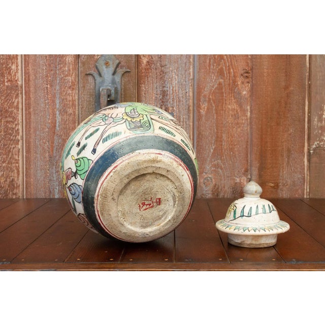 Ceramic Antique Chinese Crackle Vase For Sale - Image 7 of 9