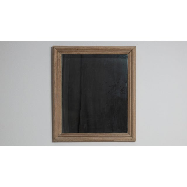 Wood 19th Century France Antique White Wood Mirror For Sale - Image 7 of 10