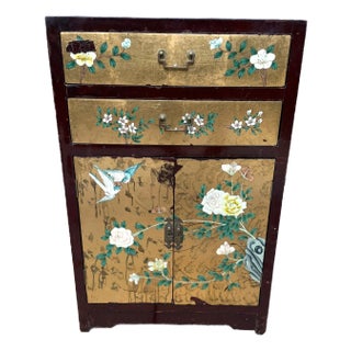 1970s Asian Style Wood Entry Chest For Sale