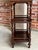 Wood Antique English Display Cabinet Narrow Bookcase Étagère Glass Walnut C1920 For Sale - Image 7 of 18