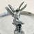 1970s Vintage Boho Chic Figurative Chrome Large Billed Ducks Ashtray With Snuffer. For Sale - Image 4 of 6