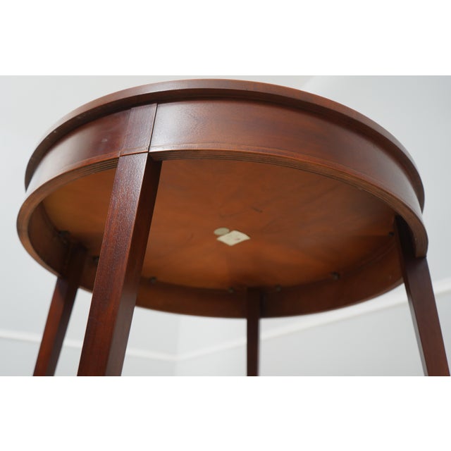 Baker Round Mahogany Center Parlor Table For Sale - Image 11 of 12
