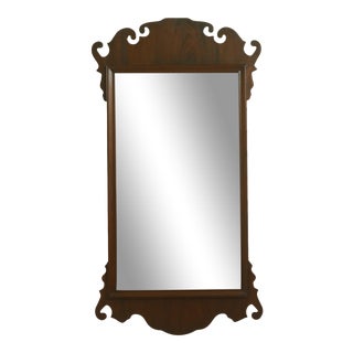 Bartley Collection Chippendale Style Custom Mahogany Mirror For Sale