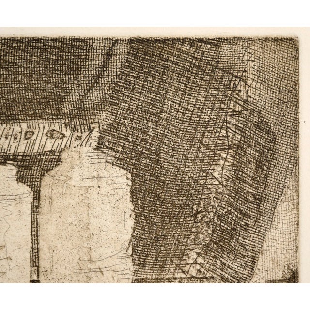 "Still Life" - Etching in Ink on Paper (Artist's Proof) by Doris Warner For Sale - Image 4 of 7