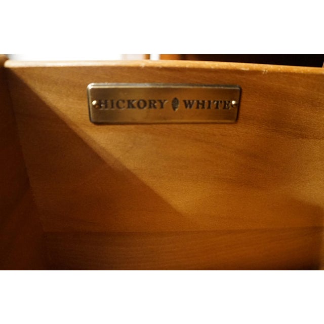 Brown Hickory White Chateau Collection Country French Style 58" Clothing / Media Armoire 64558-64 For Sale - Image 8 of 12