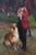Horse Girl & Dog Hand Painted Oil on Canvas For Sale - Image 11 of 12