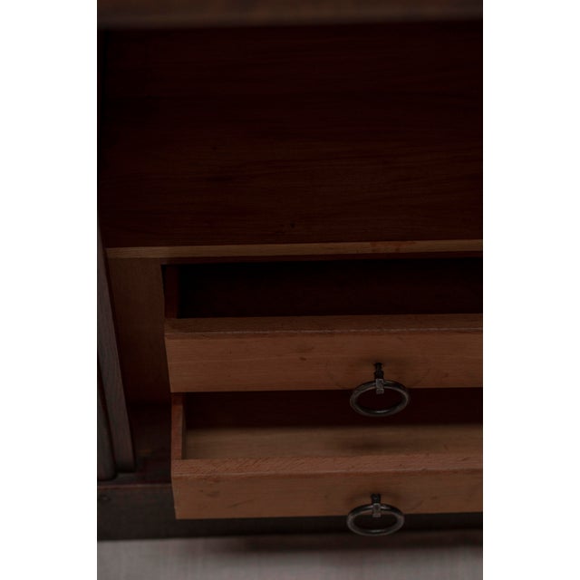 French Brutalist Sideboard in Oak, 1970s For Sale - Image 12 of 18