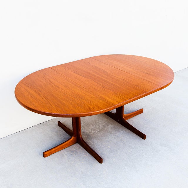 1960s Restored Swedish Mid Century Modern Teak Extension Dining Table Attributed to Joc For Sale - Image 12 of 13