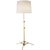 Modern Thomas O'Brien by Visual Comfort Signature Studio Floor Lamp in Hand-Rubbed Antique Brass with Linen Shade For Sale - Image 3 of 3