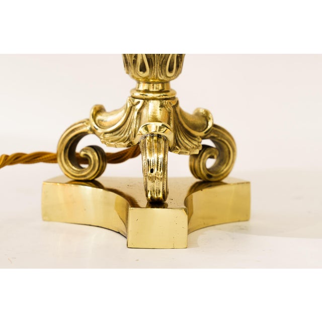 Historistic Table Lamp with Fabric Shade, Vienna, 1890s For Sale - Image 13 of 15