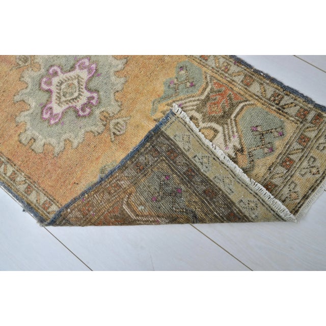1960s Oushak Modern Hand Knotted Rug For Sale - Image 5 of 6