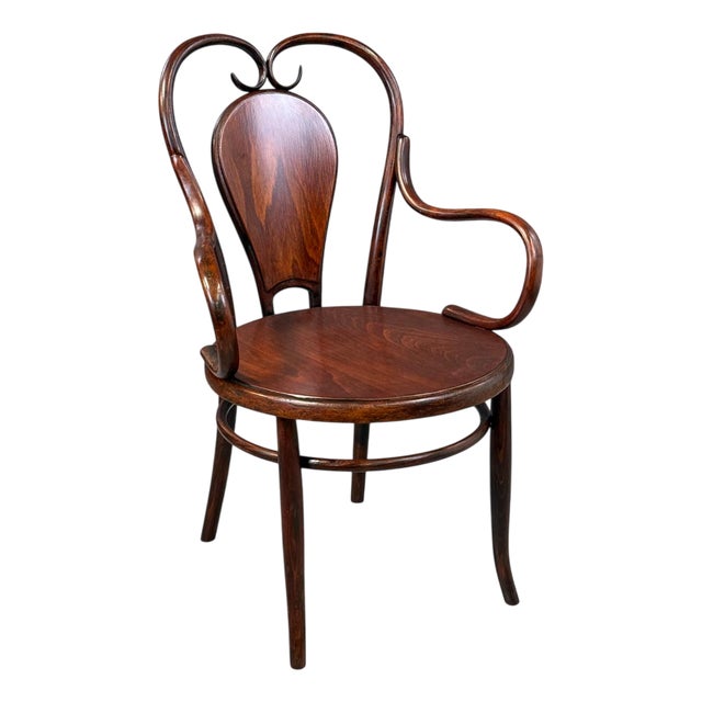Antique Bentwood Armchair from Fischel, 1915 For Sale