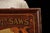 Early 20th Century Framed Atkins Silver Steel Saws Painted Tin Sign For Sale - Image 4 of 8
