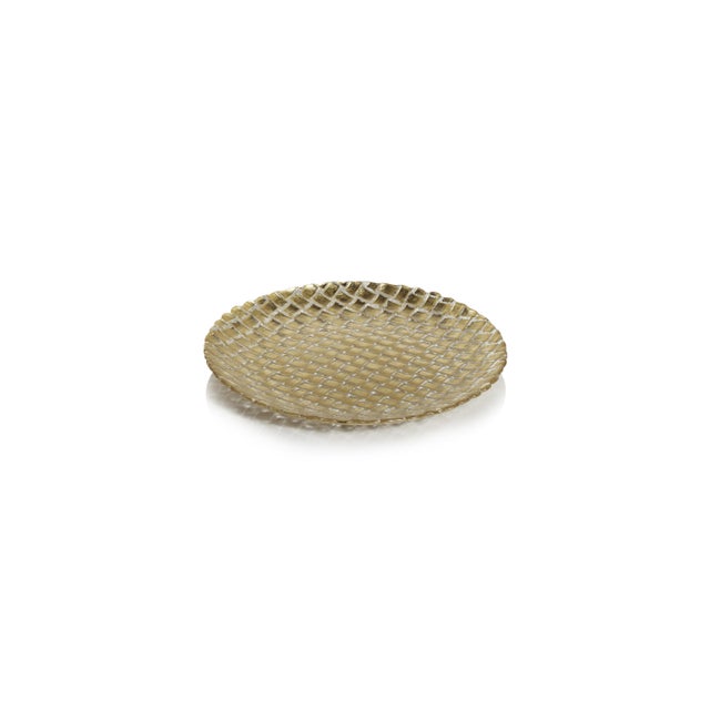 2020s Nova Braided Gold Glass Plates, Set of 6, 8.25" For Sale - Image 5 of 5