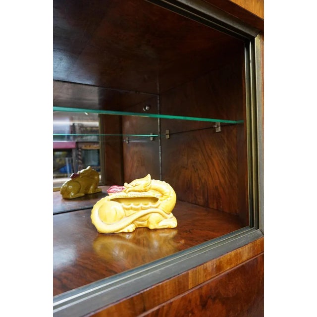 Art Deco Walnut Display Cabinet with Secret Compartment by Jindřich Halabala, 1930s For Sale - Image 10 of 18