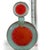 Vintage v. Nason & C. Murano Corroso Art Glass Red Flask Bottle & Stopper, 1960s For Sale - Image 9 of 9