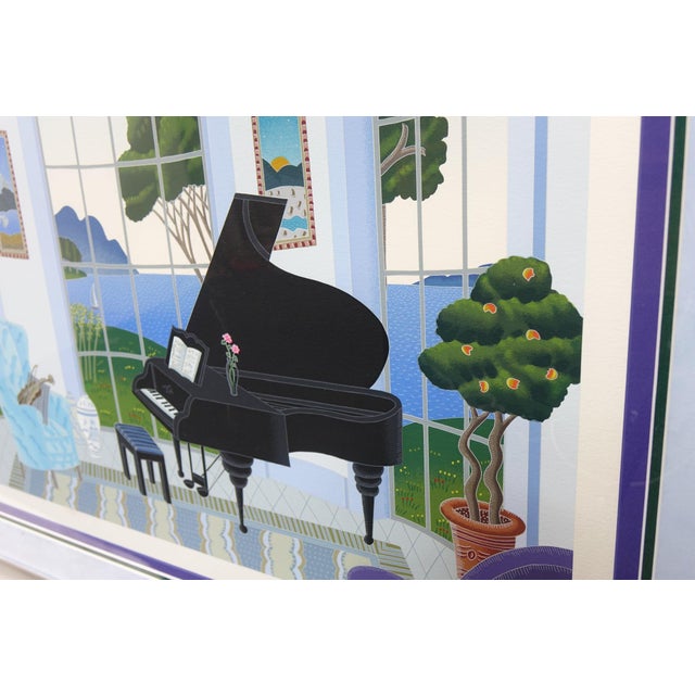 "Swan Lake" by Thomas McKnight - Screen Print Signed, Framed For Sale - Image 4 of 9