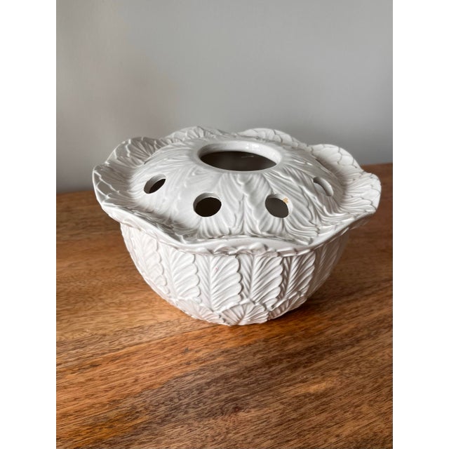 Italian Vintage Italian Ceramic Tulipiere For Sale - Image 3 of 12
