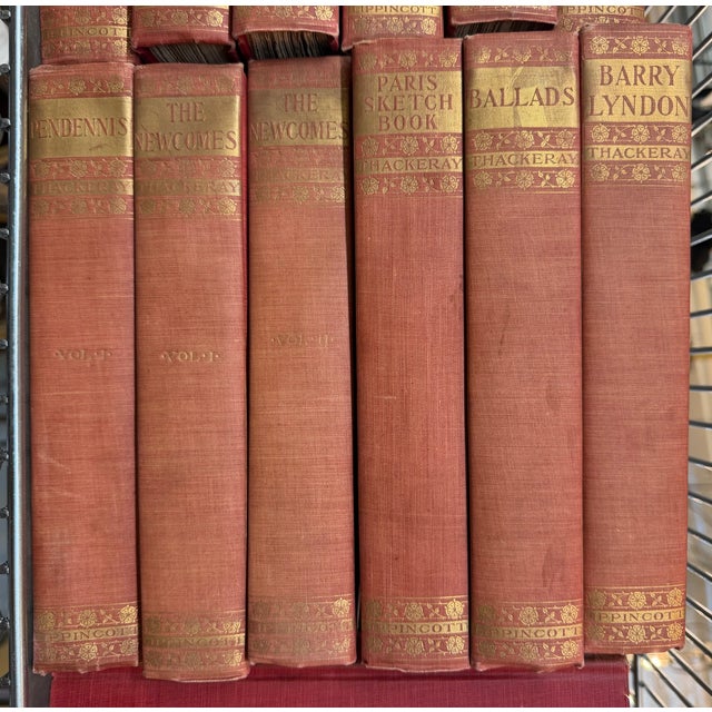 1900 - 1909 Antique 1901 Thackeray "Charterhouse Edition" Complete 26-Volume Set For Sale - Image 5 of 10