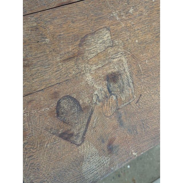 French Provincial Brutalist Oak Sideboard, 1930s For Sale - Image 13 of 16