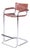 Bauhaus Bar Chair in Chromed Steel and Faux Leather, Germany, 1970s For Sale