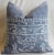 Gray & White Batik Chinoiserie Feather/Down Pillow 18" Square For Sale In Los Angeles - Image 6 of 6