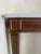 Wood Louis XVI Style Marble Top Console Table W/ Inlaid Brass For Sale - Image 7 of 11