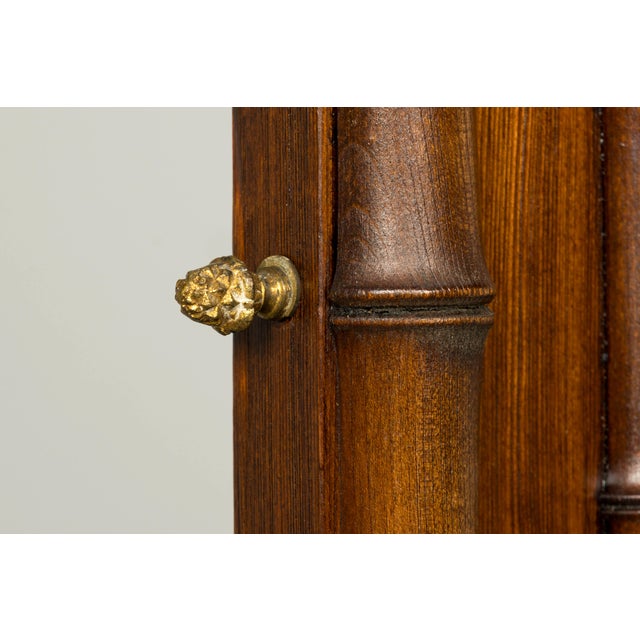 19th Century French Napoleon III Bamboo Dresser With Carrara Marble and Mirror For Sale - Image 10 of 18