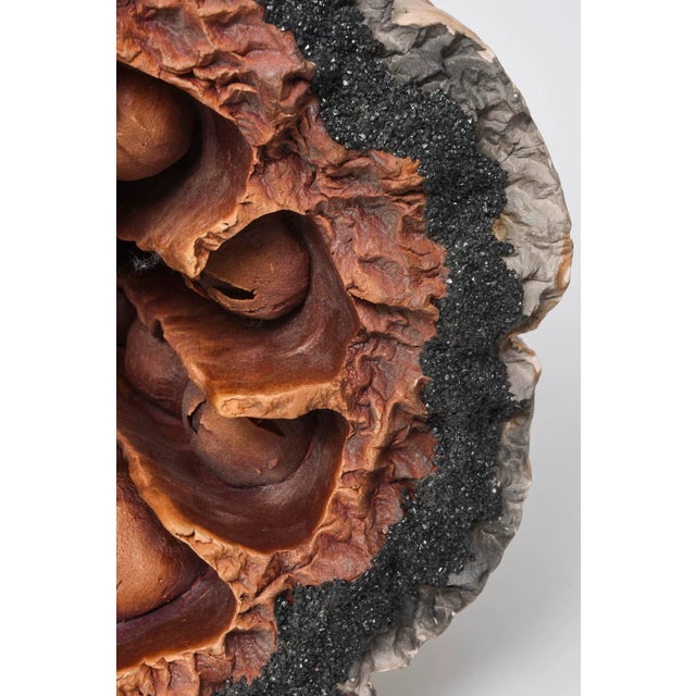 Mid-Century Modern Late 20th Century Space Age Pod Geode Ceramic Sculpture by Michael Mick For Sale - Image 3 of 11