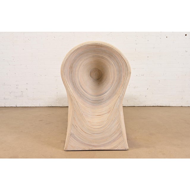 Betty Cobonpue Sculptural Split Reed Rattan Chaise Lounge For Sale - Image 10 of 11