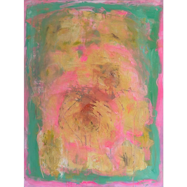 Spring Fusion, Bold Contemporary Acrylic Abstract Painting by Stephen Remick For Sale