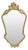 Faceted Gold Leaf Mirror from Deknudt, 1960s For Sale
