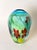 Aquamarine Murano Glass Vase with Star-Shaped Florals by Berit Johansson, 1980s For Sale - Image 15 of 18