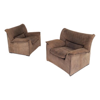 Lauriana Armchairs by Afra and Tobia Scarpa for B&B Italia, 1970, Set of 2 For Sale