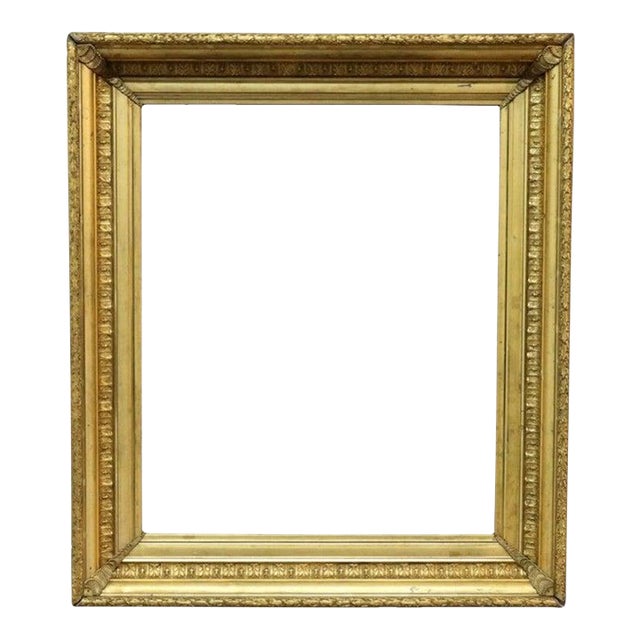 Oversized Antique Gilt Wood Art Frame C1890 For Sale