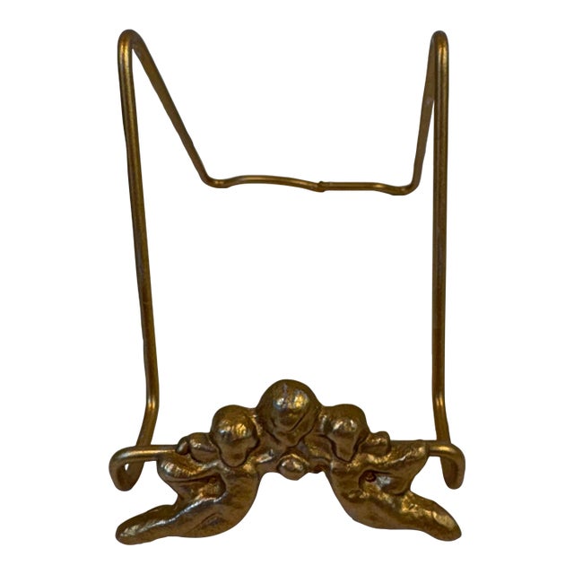 Vintage Petite Easel With Cherub Design For Sale