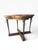 Neoclassical Attributed Mastercraft Neoclassical Burl Wood & Brass Accent Side Table For Sale - Image 3 of 15