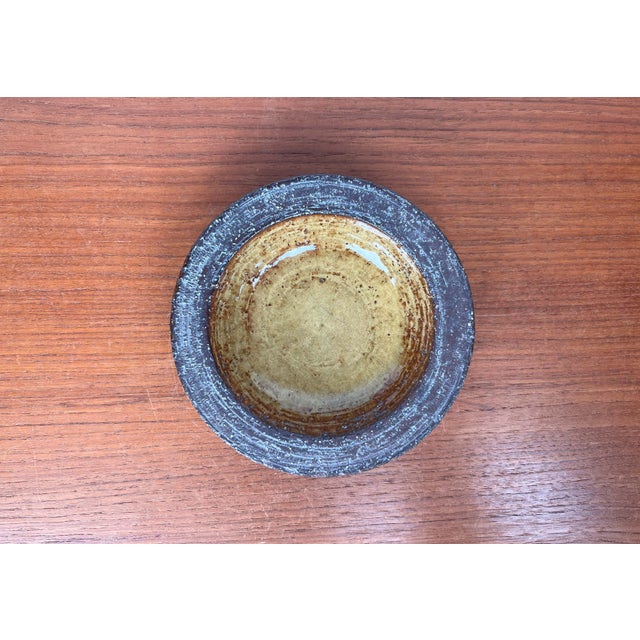 Mid-Century Modern Mid-Century Modern Yellow Danish Studio Pottery Bowl from Michael Andersen Keramik, 1960s For Sale - Image 3 of 11