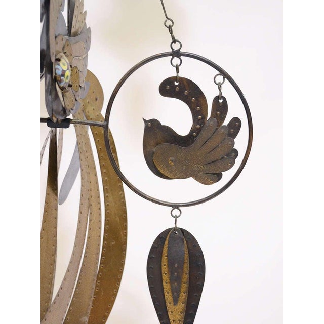 Fantastic Brass, Copper and Enamel Mobile by Cesar Vasquez For Sale In Chicago - Image 6 of 10
