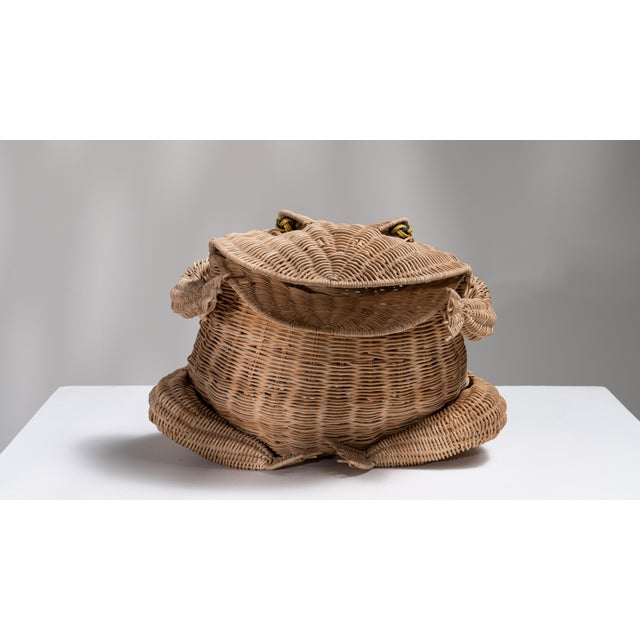 1970s France Tan Wicker Sculpture For Sale - Image 4 of 15
