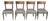 Vintage Chairs by J. Halabala for Up Factories, 1940s, Set of 4 For Sale