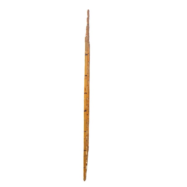 1960s Rare Vintage 6 Screen Panels Room Divider in Bamboo Chinoiserie Boho Chic Coastal Style For Sale - Image 5 of 9